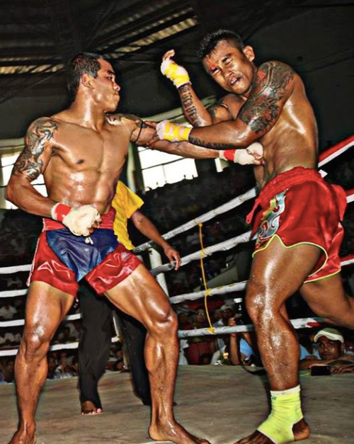 Lethwei Fighters competing