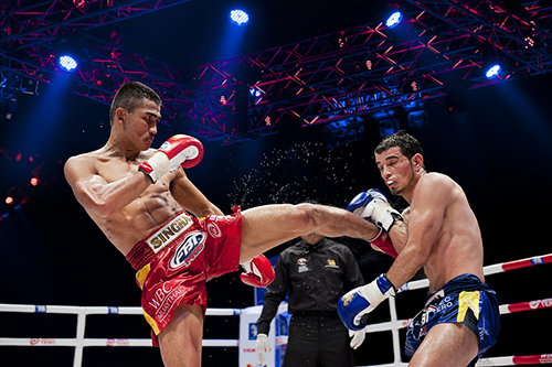This is a photo of a Muay Thai fight