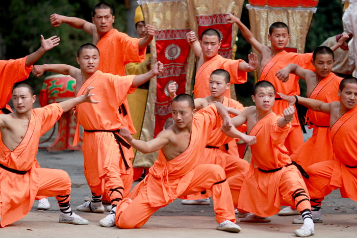 Shaolin Kung Fu practitioners