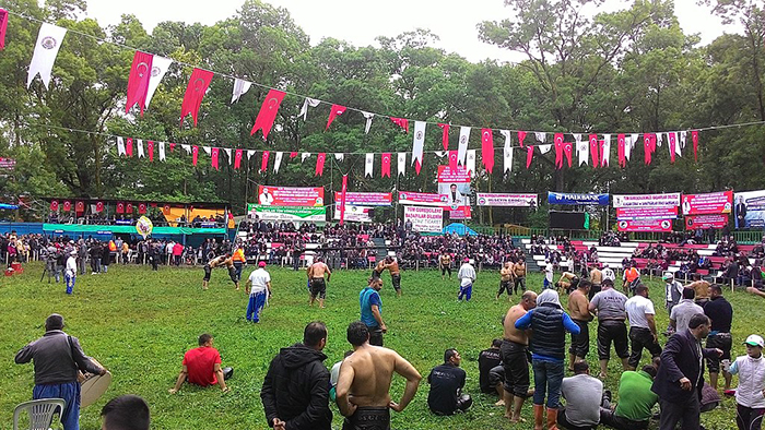 Oil wrestling festival in Turkey